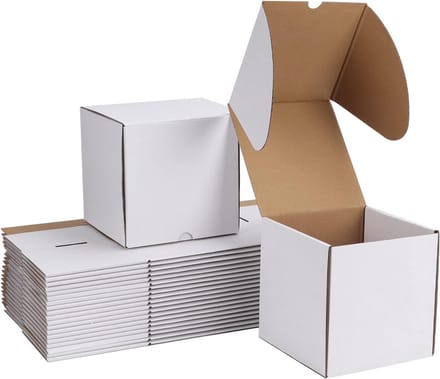 20 Witte Verzenddozen 6x6x6 - Stevig Golfkarton voor Verzenden & Mailen