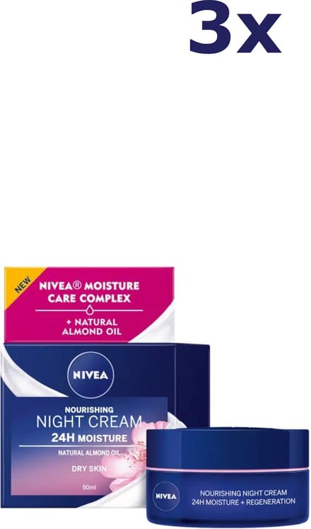 x3 Nivea Essentials Herstellende Nachtcrème - 50ML