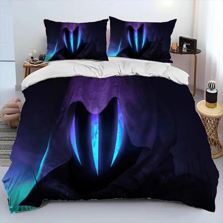 Parure de lit 3D Valorant Gamer avec housse de couette et taie d'oreiller pour garçon 70x133cm 2pcs blue