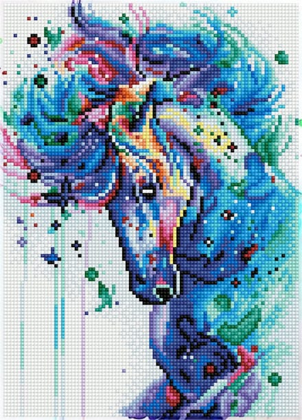 Diamond Dotz diamond painting Mystical Stallion - fantasie knutselset.