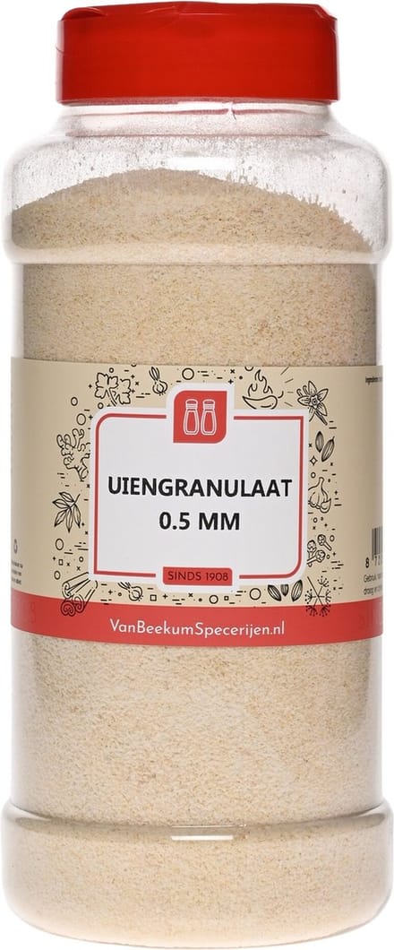 Van Beekum Specerijen - Uiengranulaat 0,5 mm - Strooibus 380 Gram