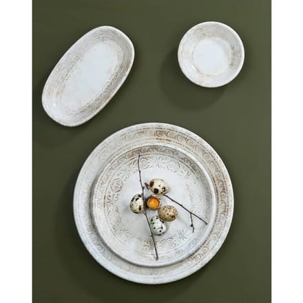 By Bone Dessertbord - Antico - Porselein - 19 cm - set van 6