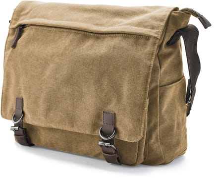 Mosterdgele Canvas Schoudertas