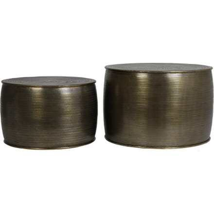 Light & Living Bijzettafel Orne - Antiek Brons - Ø60+Ø50cm - Modern