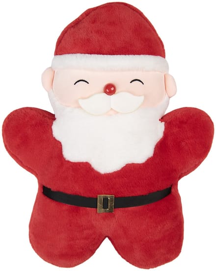 Clayre & Eef Sierkussen Kerstman 40x6x45 cm Rood Polyester