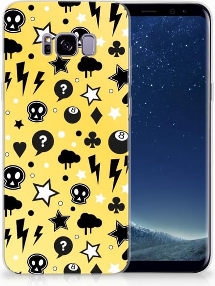 Silicone Back Case Samsung Galaxy S8 Plus Punk Geel