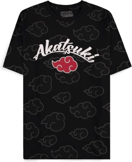 Naruto - Naruto Shippuden - Akatsuki All Over Print Heren T-shirt - S - Zwart