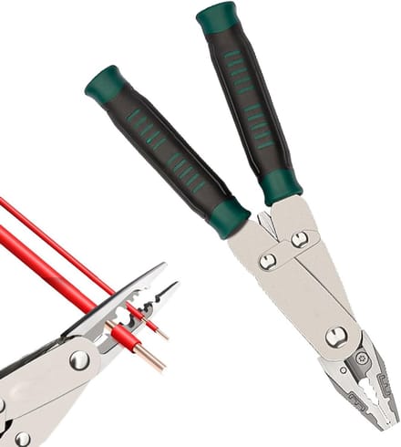 Draadstriptang - Elektrische tang - Kabel reparatie - Ergonomische handgreep - 21 cm - Grijs