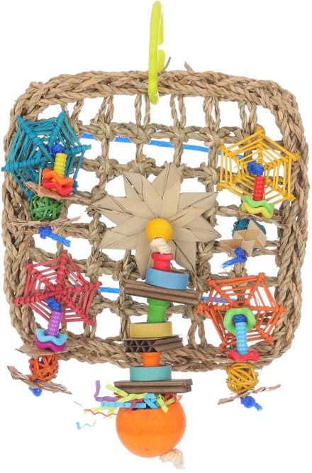 Adori Spider Web Play Wall - Vogelspeelgoed - 23x18 cm Multi-Color