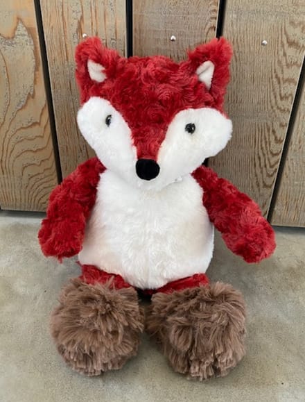 Aroma Home warmteknuffel vos 32 cm - roodbruin