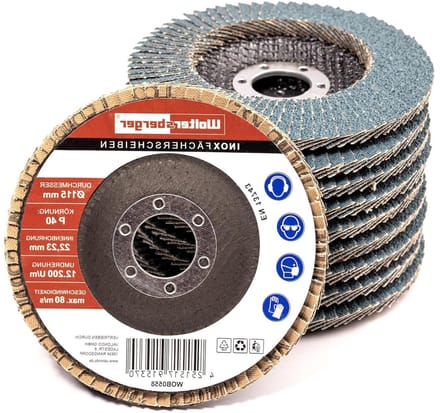 Set van 8 Slijpschijven Ø 115 mm voor Hoekslijpers