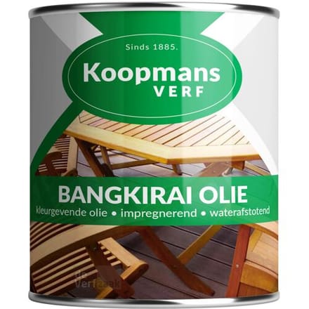 Koopmans Perkoleum Bangkirai Olie - Bruin - transparant - 750 ml
