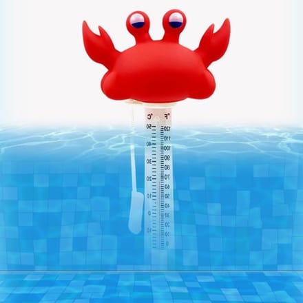 Pool Thermometer - Watermeter Zwembad - Temperatuur Meten - Versplinterbestendig Ontwerp - 21x9x5.5cm - Meerdere Kleuren