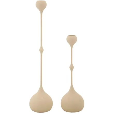 Kandelaar Slimmy Cream Set 2 Pcs Ø 8×26 cm