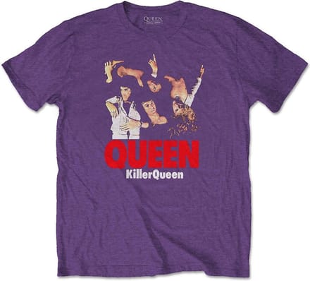 Queen Heren Tshirt -S- Killer Queen Paars