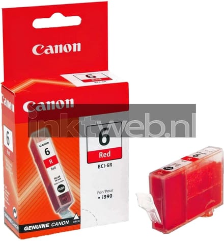 Canon BCI-6R inktcartridge rood (origineel)