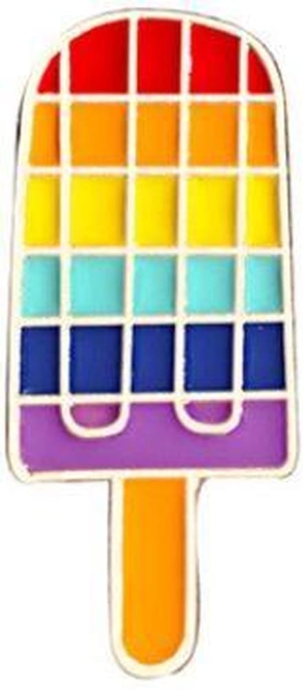 Pride Ijsje Kledingspeld - Gay Pride - Regenboog Pin Broche - 1 stuks