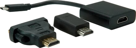 VALUE Beeldscherm Adapter USB Type C - VGA + HDMI + DVI