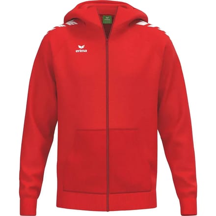 Erima Cmpt Wings Hooded Full Zip Kinderen - Rood | Maat: 140
