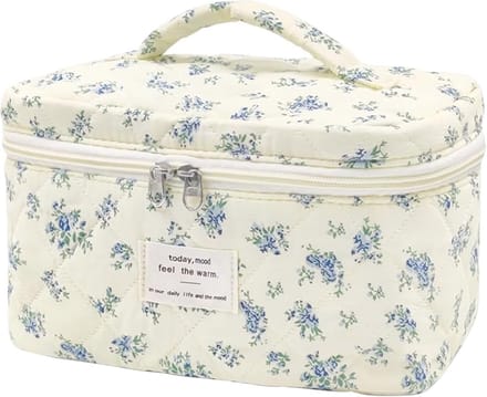 Modieuze Toilettas met Bloemenpatroon voor Dames - Make-uptas en Organisator