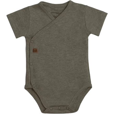 Baby's Only Rompertje Melange - Khaki - 62 - 100% ecologisch katoen - GOTS