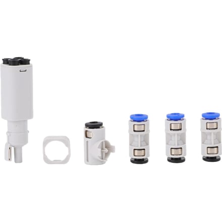 Kit de concentrateur de filament compatible avec les imprimantes 3D Bambu Lab A1 Mini   A1 avec 3 raccords de tube PTFE 2m de tube PTFE 1 pièce white