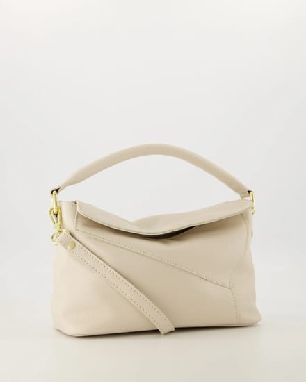TAS - crossbody- ecru - leer -nieuw - trendy