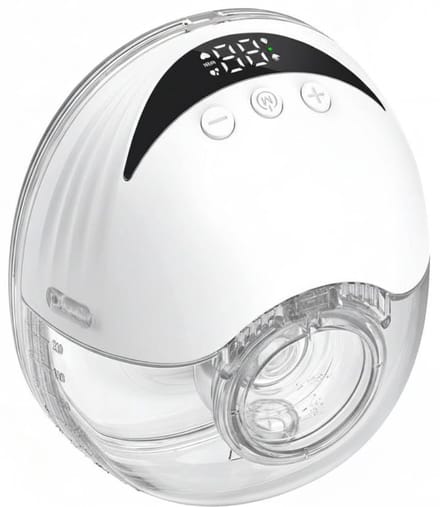 DnA® Borstkolf - Handsfree Borstkolf - Elektrische Borstkolf - Handkolf - Wit - 18cm x 14cm x 8cm
