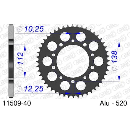 Tandwiel Afam 520 40 dents