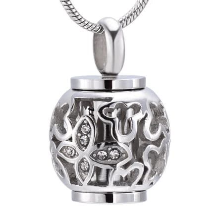 Rvs sieraden - Gedenkhanger vlinder - Elegante ashanger van staal -2cm