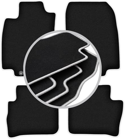 CARLUX-SILVER automatten voor: Nissan Tiida C11 hatchback, sedan (2004-2012)