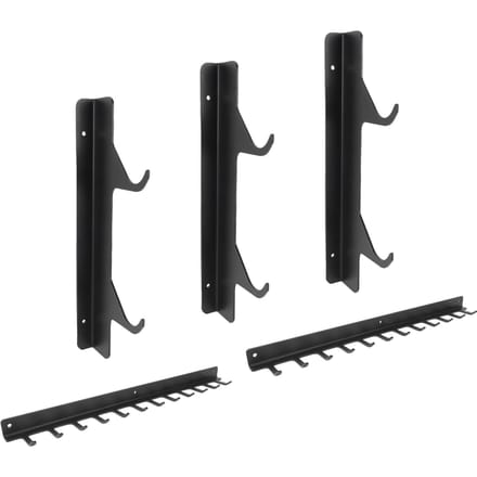 Étagère de rangement pour barre de traction murale pour salle de sport à domicile   pour équipement d'entraînement black