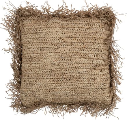 J-Line kussen Jeff Vierkant - rotan - naturel - large