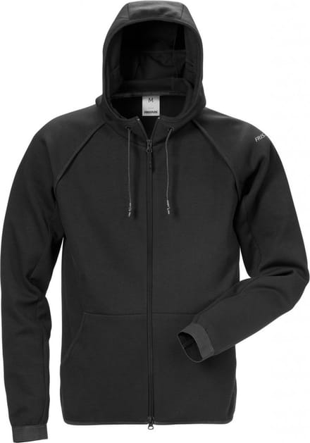 Fristads Sweatjack Met Capuchon 7462 Df - Zwart - XL