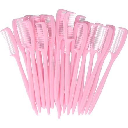 Wimper Scheider Kam Mini Wenkbrauw Kam Sets Cosmetisch Gereedschap voor Wimperverlenging pink