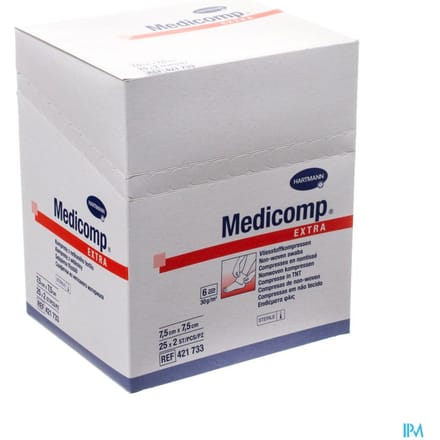 Medicomp 7,5x7,5cm 6l. St. 25x2 P/s