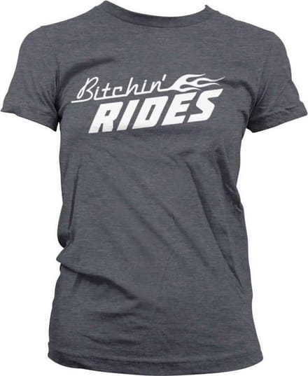 Bitchin' Rides Dames Tshirt -S- Logo Grijs