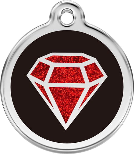Red Dingo Hondenpenning 38 mm Diamant