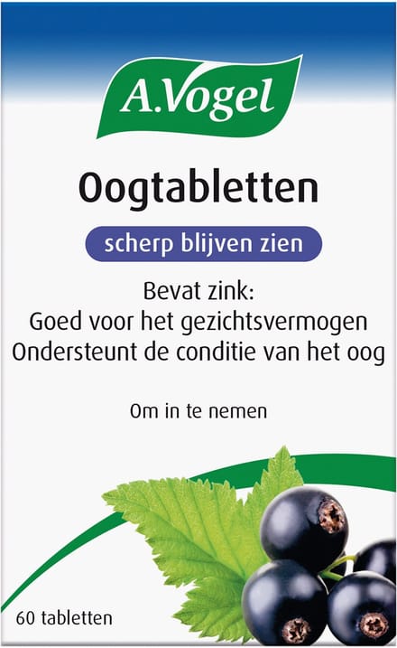 A.Vogel Oogtabletten tabletten - Helpt om scherp te blijven zien - 60 st