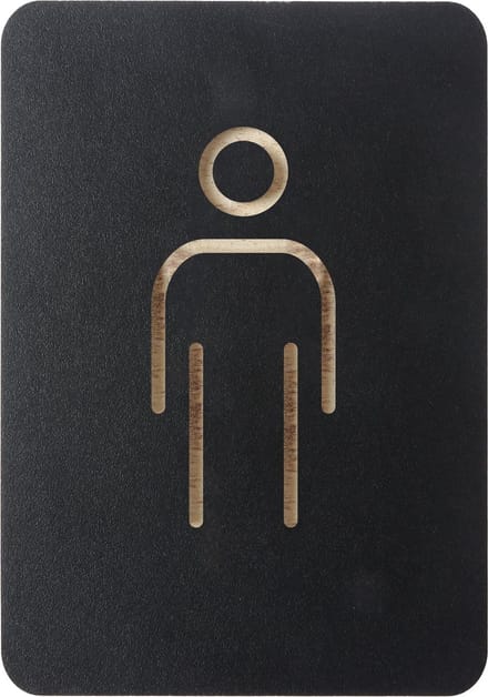 Europel Pictogrambord Man Zwart