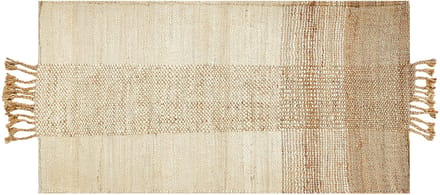 HAMZALAR - Modern vloerkleed - Lichtbeige - 80 x 150 cm - Jute