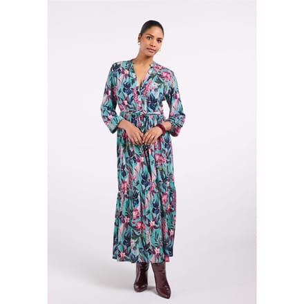 DIDI Dames Dress Melody Green Auburn print maat 46