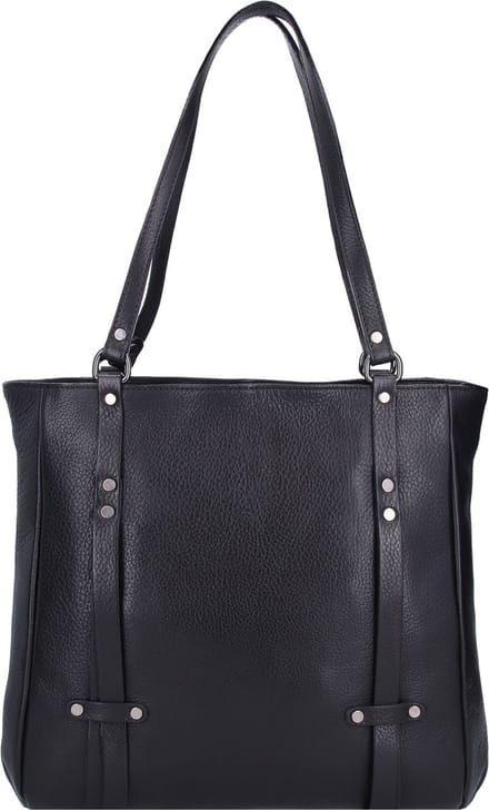 Jack Kinsky Alassio 4 Schoudertas Leer 34 cm - Dames - schwarz