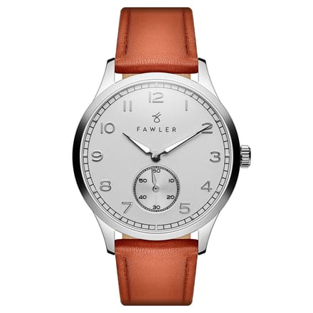 Adrien | Roestvrijstalen horloge met wit email