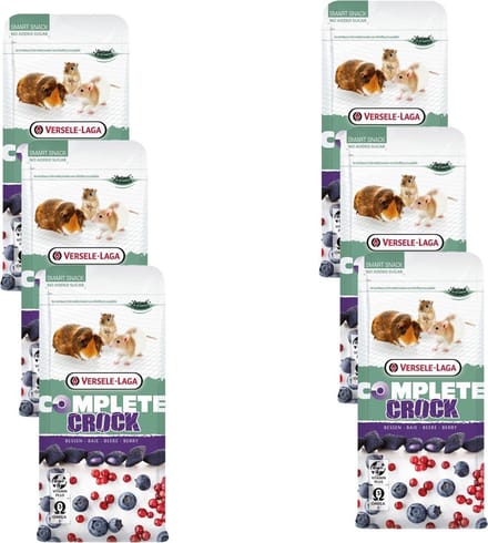 Versele-Laga Complete Crock Berry - Knaagdiersnack - 6 x Bosbessen 50 g