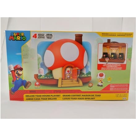 Super Mario toad huis deluxe voor figuren van 6,5  cm