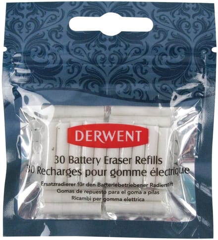Navulling derwent gum op batterijen 30 stuks wit | 18 stuks