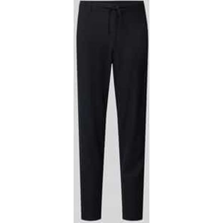 slim fit broek van mix van katoen en linnen model 'BRODY'
