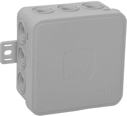 Kabelbox Inbouw Aansluitdoos CLICK IP54 met 12 doorvoeren 85x85x41mm - Grijs