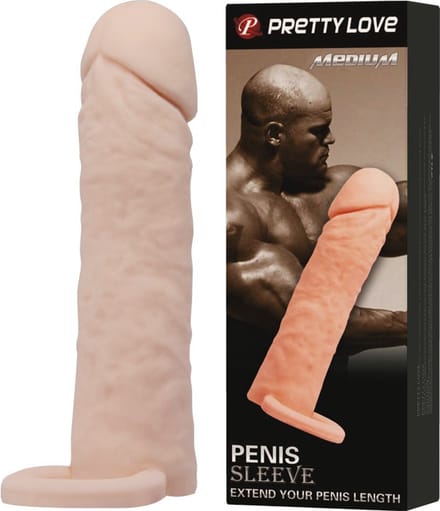 Pretty Love Realistische Penis Sleeve Medium Flesh